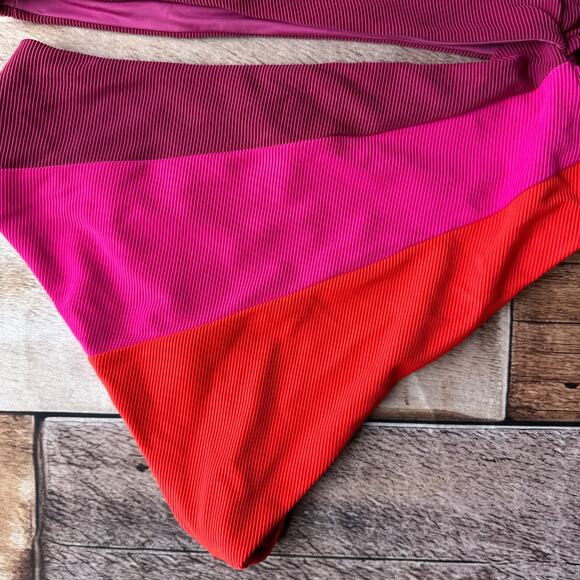 Beach Riot Swimsuit One piece Joyce Be Mine Colorblock Large Beach Vacation - Picture 4 of 9